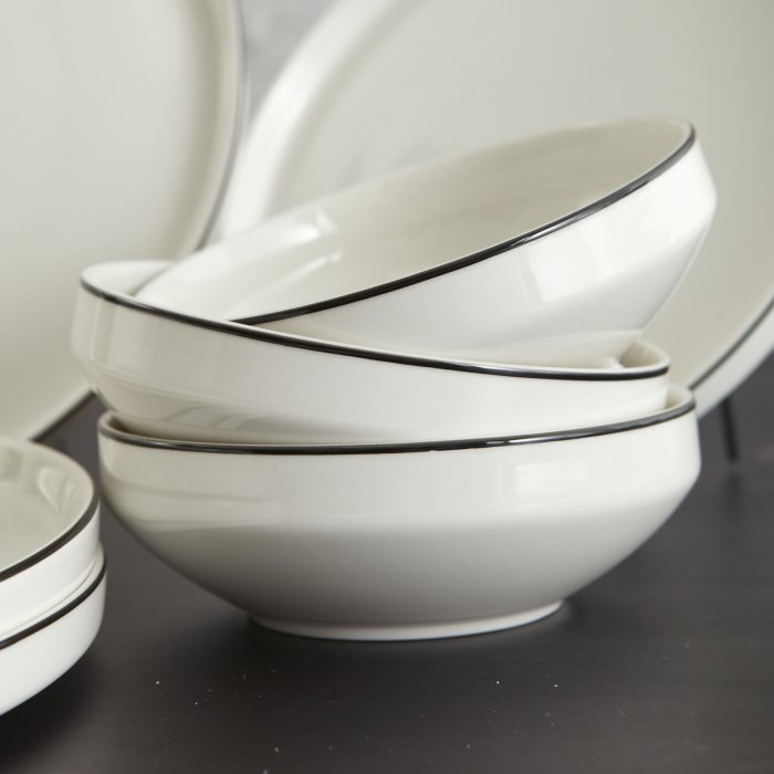 Bowl diametro 13 cms sakura negro de porcelana