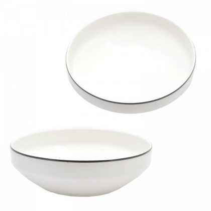 Bowl diametro 13 cms sakura negro de porcelana