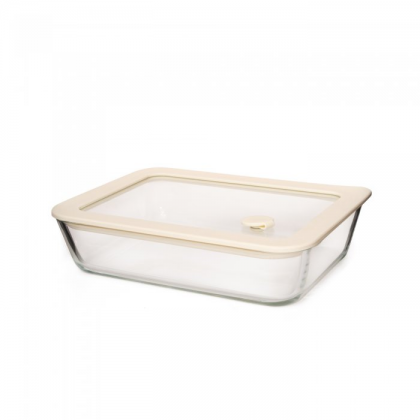 Recipiente hermetico de vidrio con valvula de vacio 0.7 l