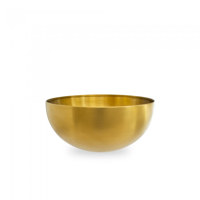 Bowl chico de acero inoxidable dorado 15 cms