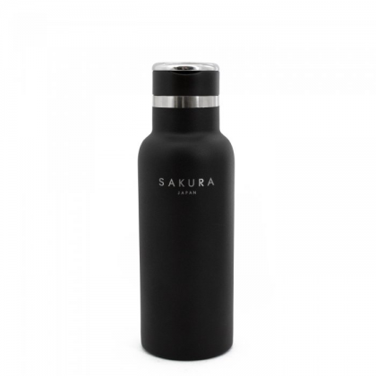 Botella termica acero inox 500 ml negra mate
