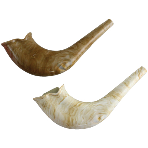 Shofar infantil plástico chico color natural