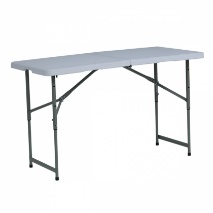 Mesa plegable jardín Pro 122 cm blanca