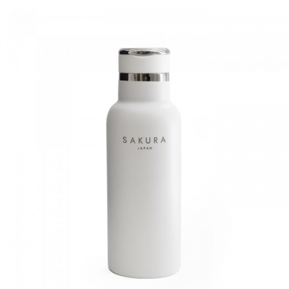 Botella termica acero inox 500 ml blanca mate