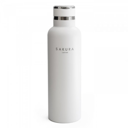 Botella termica acero inoxidable 750 ml blanca mate