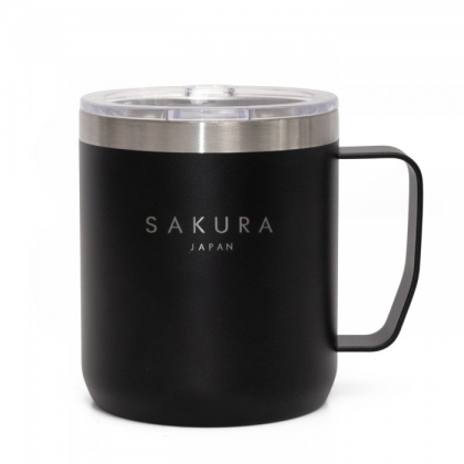 Jarro mug taza termica hermetica negra 354 ml