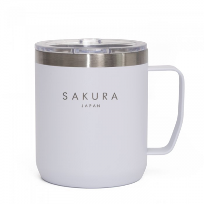 Jarro mug taza termica hermetica blanca 354 ml