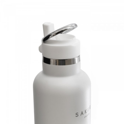 Botella termica acero inox 500 ml blanca mate