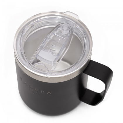 Jarro mug taza termica hermetica negra 354 ml
