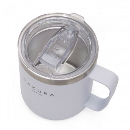 Jarro mug taza termica hermetica blanca 354 ml