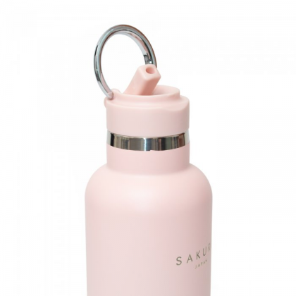Botella termica sakura acero inoxidable 750 ml rosa baby pink