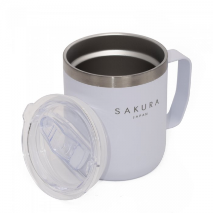 Jarro mug taza termica hermetica blanca 354 ml