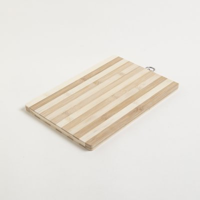 Tabla de bamboo rectangular rayada 24x34cm