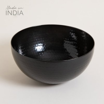 Bowl de acero inox black kiran 25x13 cm