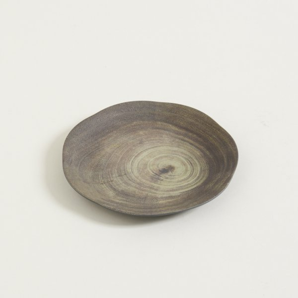 Plato de fibra de bamboo sumatra simil madera exterior gris 21 cm
