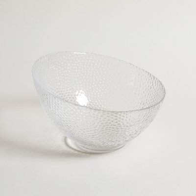 Bowl vidrio martille corte diagonal 21x14 cm