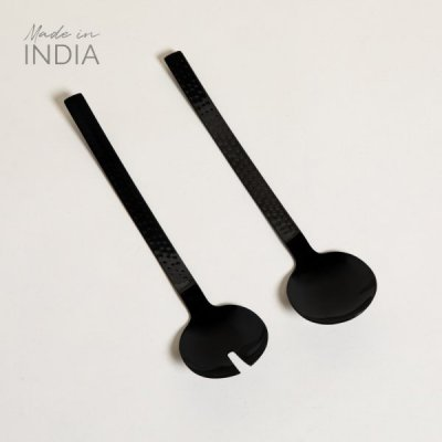 Set x 2 cubiertos de ensalada black kiran c/ dientes 27 cm