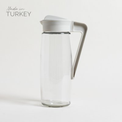 Jarra de vidrio classic tapa beige 1600 ml