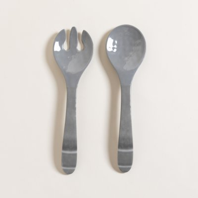 Set de tenedor y cuchara de melamina giza 32 cm