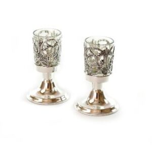 Candelabros chicos con vasitos para aceite