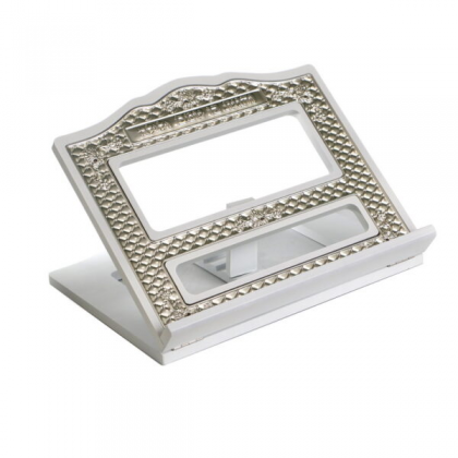 Stender - Atril madera blanco con placa rombos 30x36 cm