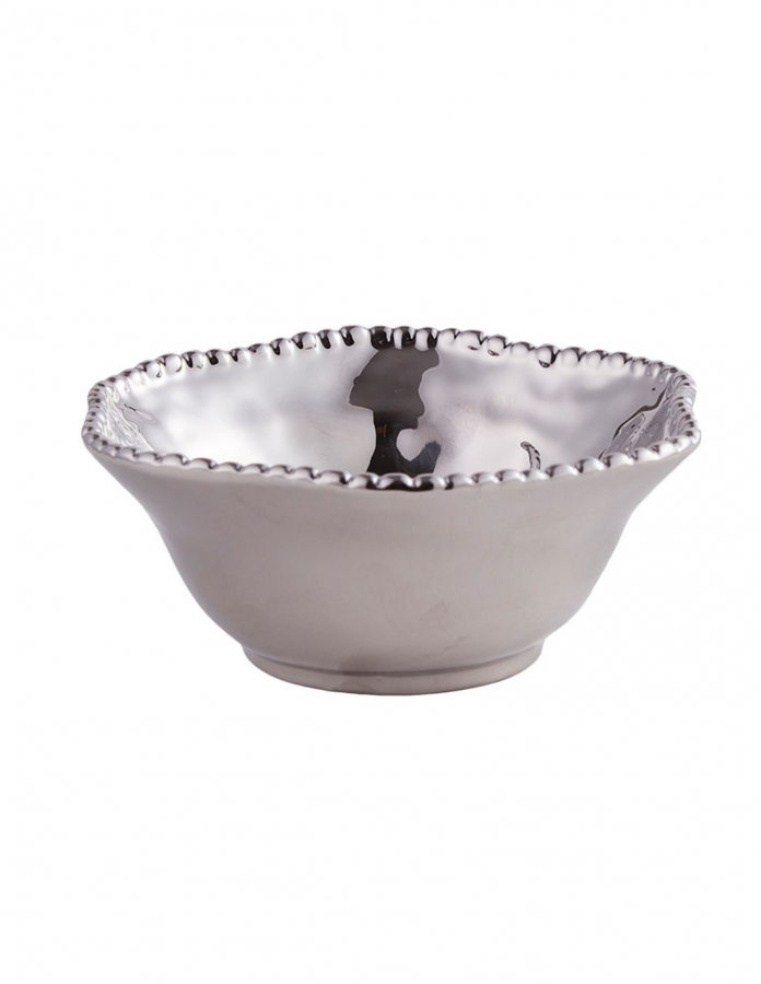 Bowl plateado ceramica
