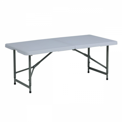 Mesa plegable jardín Pro 122 cm blanca