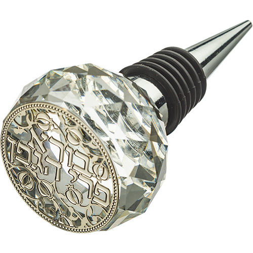 Corcho de cristal con placa - 9 cm