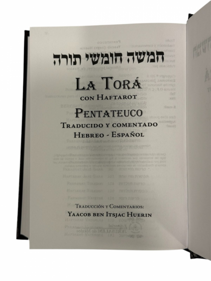 La Tora con Haftarot Hebreo- Español 1 vol.