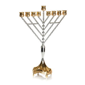 Janukia recta con dorado 48cm altura (Estilo Jabad)