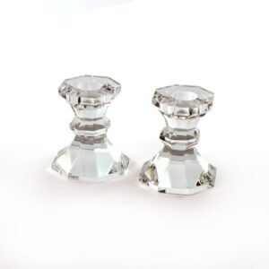 Candelabros x 2 Cristal 8.5 cm