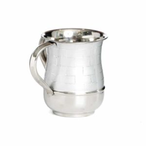 Jarra aluminio silver plated white w/silver