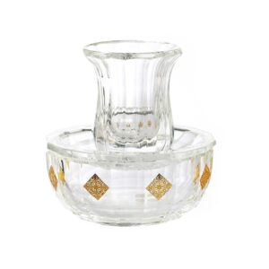 Maim Ajaronim Cristal con placa Dorada
