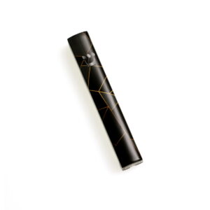 Mezuzah 12cm ebony gold abstract decal
