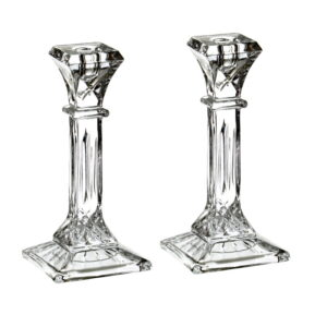 Candelabros vidrio x 2 - 20.5 cm altura
